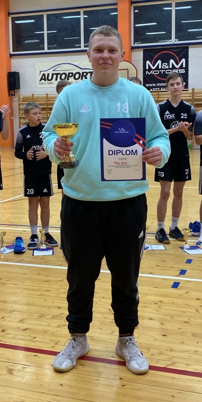 EKV 2022 C klass parim väravavaht Tõnis Valk Tapa valla SK_SK Tapa.jpg